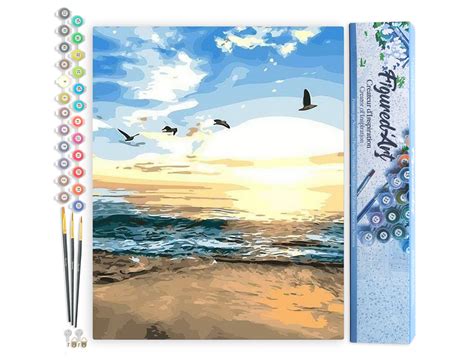 Peinture Par Num Ro Figured Art Oiseaux La Plage Kit De Loisir