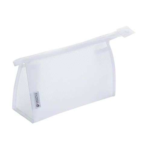 WHITE M Sacs Transparents En PVC Pour Voyage Sac De Maquillage