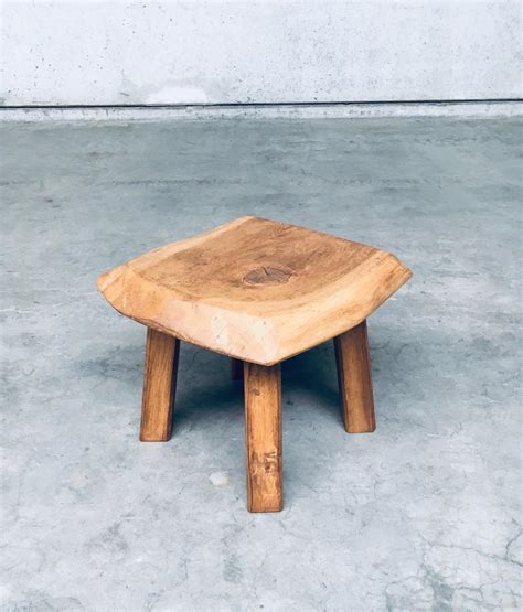 1960 S Wabi Sabi Style Oak Side Table For Sale At 1stDibs