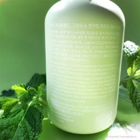 By Wishtrend Green Tea & Enzyme Powder Wash (рН 5,5) - энзимная пудра ...