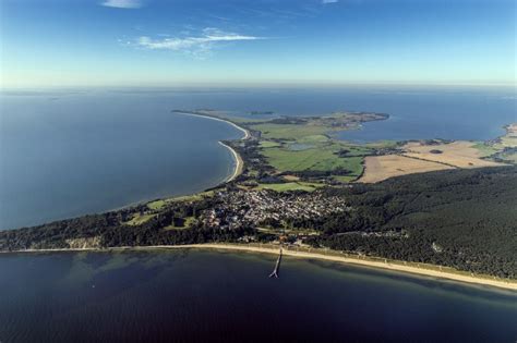 Göhren von oben Das Ostseebad Göhren auf der Insel Rügen in