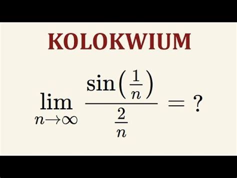 Kolokwium Z Analizy Matematycznej Rozwi Zania Youtube