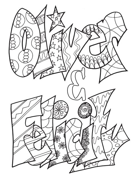 Oliver And Felicity Free Printable Coloring Page — Stevie Doodles