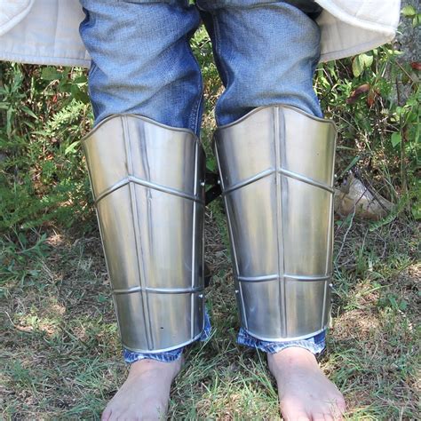 Medieval Armor 18g Siege Warfare Greaves - 5J2-IN9509P18 by Armor Venue