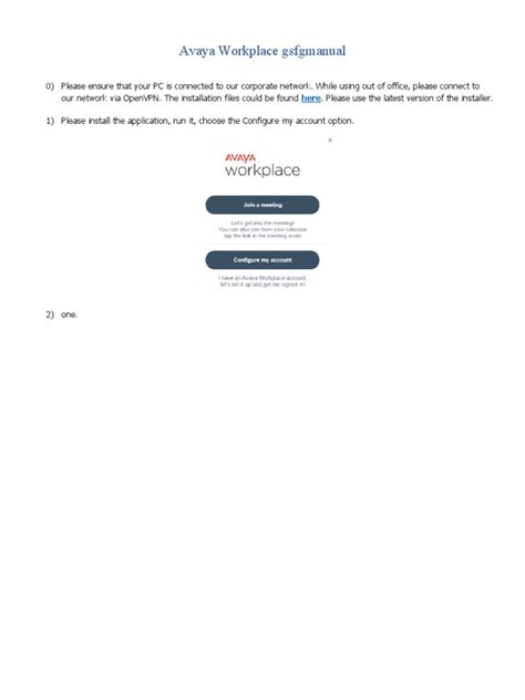 Avaya Workplace M | PDF