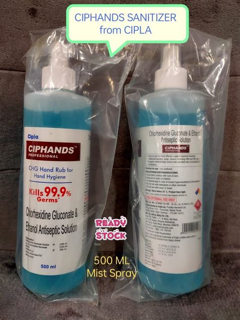 Ciphands Hand Sanitizer Packaging Type Spray Bottle Packaging Size