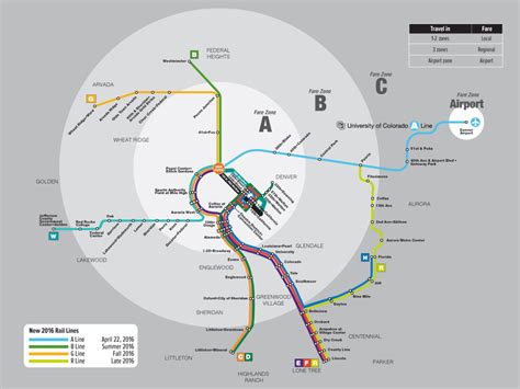 Transit Maps: Updated Official Map: Denver RTD Rail Services Map, April ...