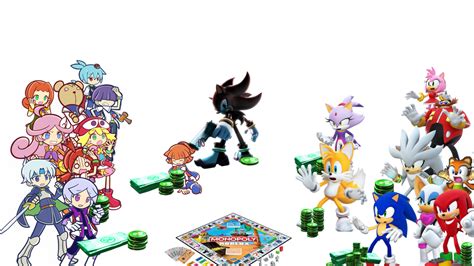 The Puyo Puyo Characters And Sonic Characters Celebrate Their