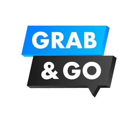 Banner with grab go. Fast money. 29898250 Vector Art at Vecteezy