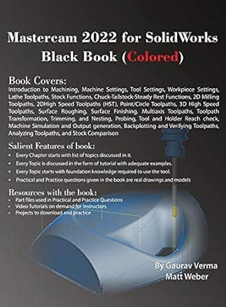 Mastercam For Solidworks Black Book Colored Gaurav Verma Matt