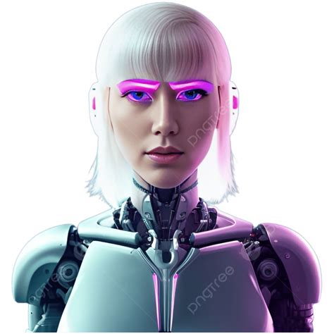 Ai Cyborg Mujer Avatar Arte Png Dibujos Mujer Ciborg Arte De Avatar