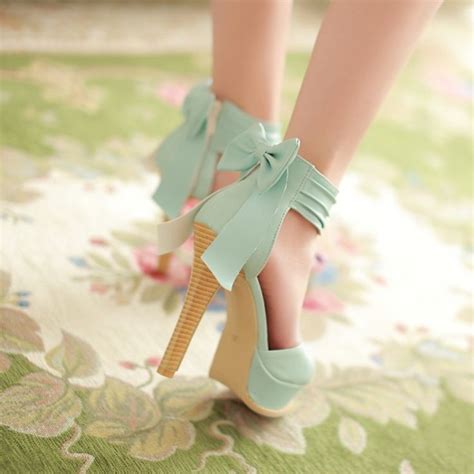 Fashion Stiletto High Heel Ankle Strap Blue PU Sandals | 可愛い靴, 美しい靴, シューズ レディース