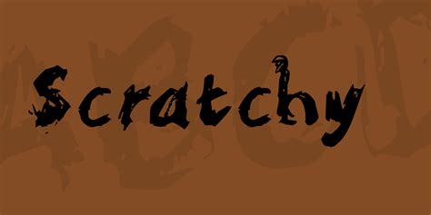 Scratchy Font 1001 Fonts