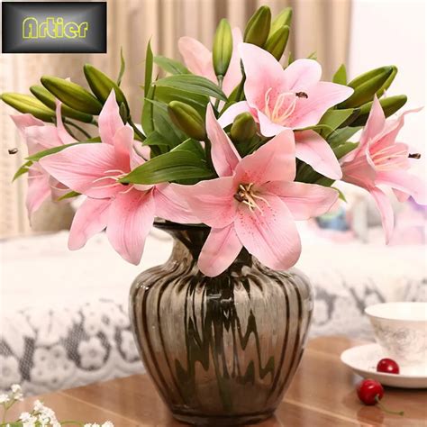 Popular Lily Flower Arrangement-Buy Cheap Lily Flower Arrangement lots from China Lily Flower ...