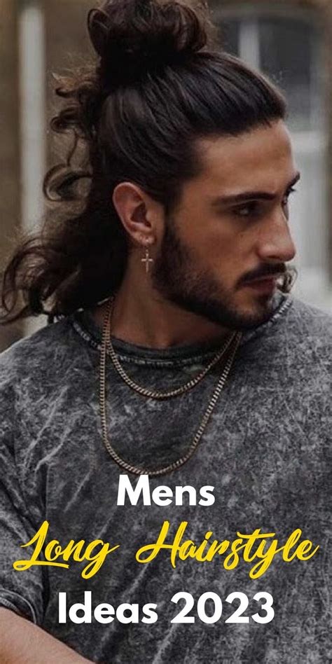 7 Long Hairstyle Ideas For Men in 2023 in 2023 | Long hair styles men ...