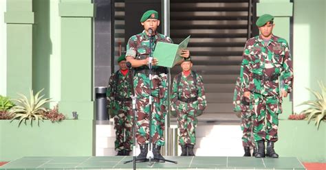 Pelaksanaan Upacara Bendera Ini Di Sampaikan Kepala Staf Kodim 0906