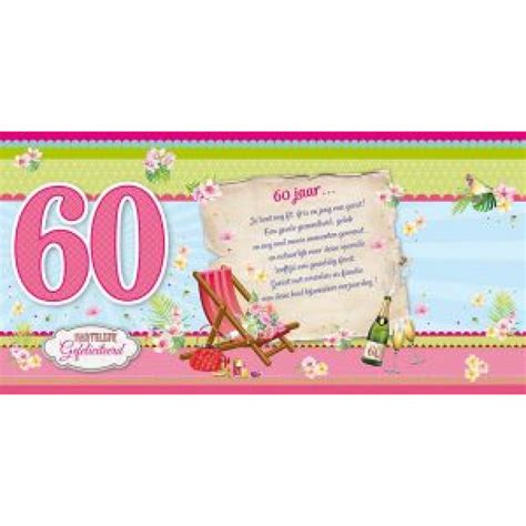 Wenskaart | 6 stuks | Leeftijdskaart drieklap 60 jaar vrouw ...