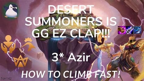 3 Star Azir Carry Summonrs Blademasters How To Climb Fast Tft