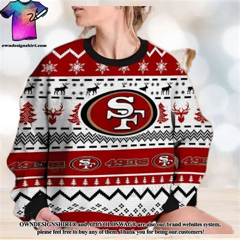 The Best Selling 49ers Ugly Sweater Christmas Texture San Francisco