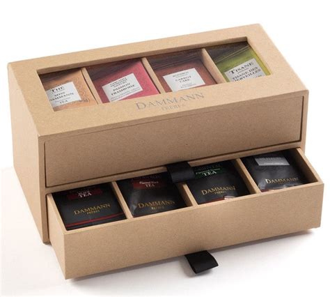 Coffret Thé en Kraft 56 sachets de thé et infusion Dammann Frères