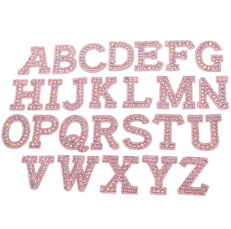 Lettres Strass Alphabet Strass A Z Coudre Coller Sur Des Etsy