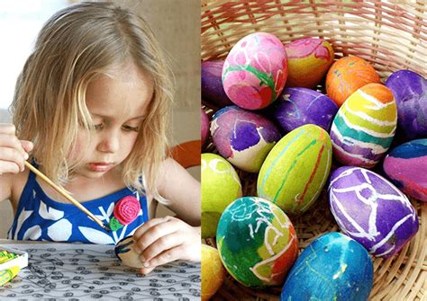 How to Paint Wooden Easter Eggs – Oil Pastel + Watercolor Resist Project