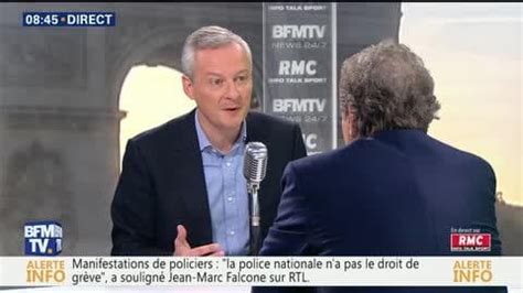 Bruno Le Maire Face Jean Jacques Bourdin En Direct