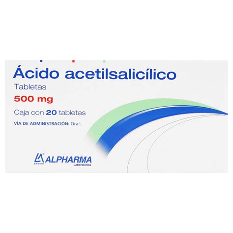 Gpp Acido Acetilsali Mg Tab Con Pzas Farmacia Soriana