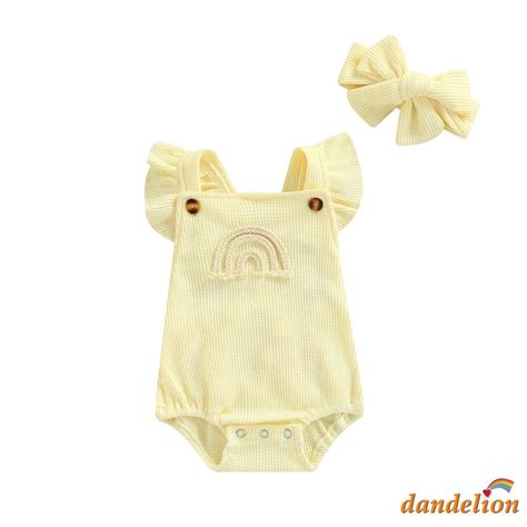 Dandelion Meses Macac O Casual Para Beb S Meninas Estampa Arco