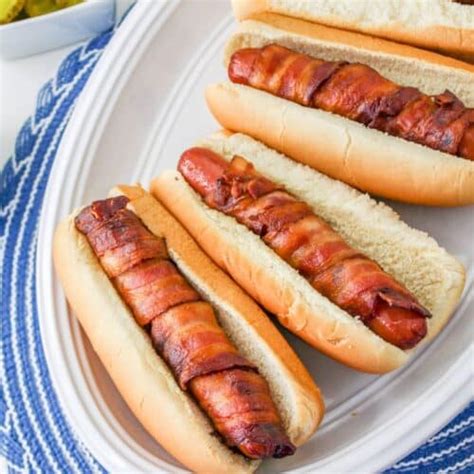 Bacon Wrapped Hot Dogs In The Air Fryer Cook This Again Mom