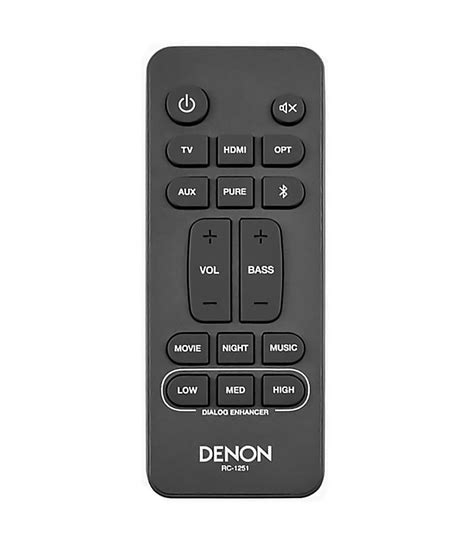Denon Rc 1251 Remote Control Duplicate 174 Remote Control World