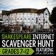 Shakespeare Internet Scavenger Hunt By The SuperHERO Teacher TpT