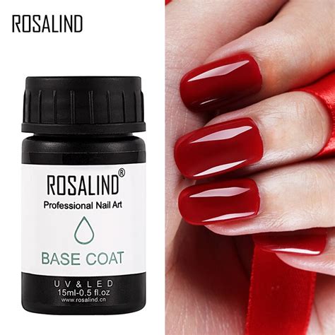 Rosalind 15ml Top Base Coat Gel Nail Polish To Keep Nail Art Manicure Long Lasting Need Uv Led