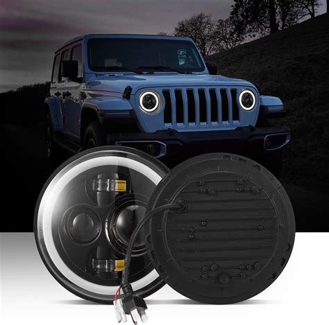 Faros Led Para Moto Faros H Led Ojo De Amgel Para Moto Y Jeep De