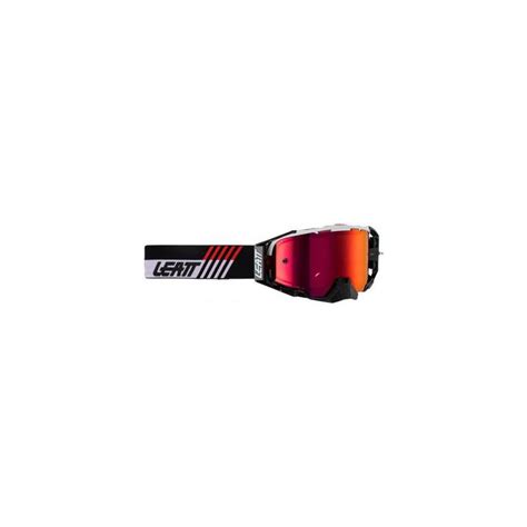 Masque Leatt Velocity Iriz Blanc Rouge Noir Cran Rouge