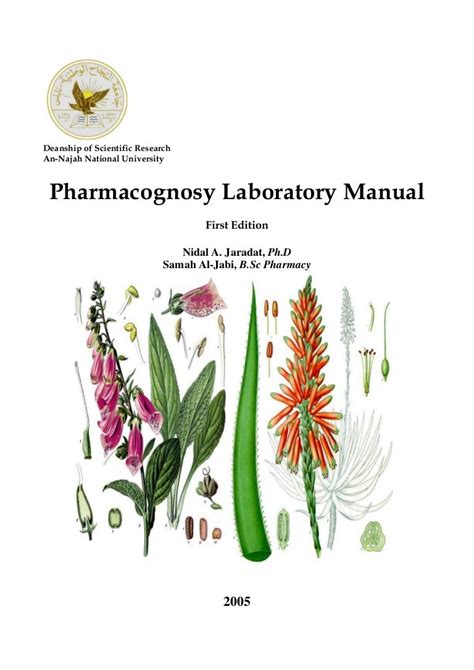 Pharmacognosy Laboratory Manualpdf