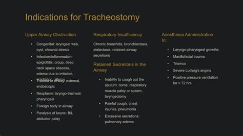 Tracheostomy A Lifesaving Surgical Airway Pptx