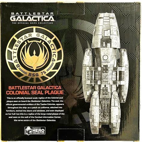 Colonial Seal Plaque EAGLEMOSS BATTLESTAR GALACTICA OFFICIAL SHIPS