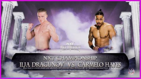 Ilja Dragunov Vs Carmelo Hayes NXT Championship NXT No Mercy 23