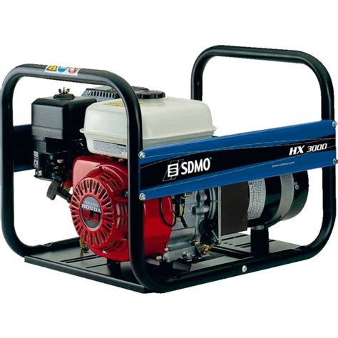 Groupe électrogène monophasé essence SDMO HX 3000 Intens 3000 W