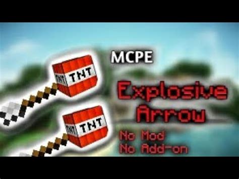 MCPE How To Make Explosive Arrow Using Command Block YouTube