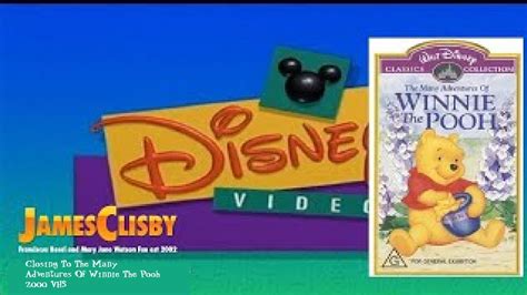 Closing To The Many Adventures Of Winnie The Pooh Vhs Youtube