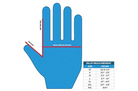 Eagle Glove Size Chart