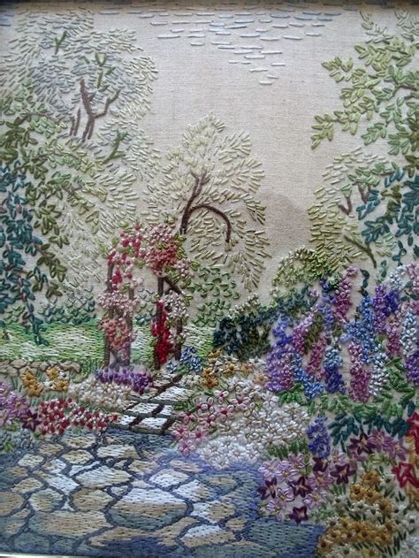 Pin By Donna Harris On Embroidery Pictures Garden Embroidery