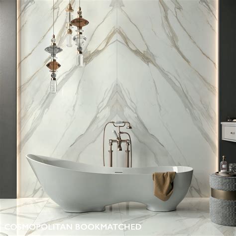 Calacatta Gold Book Matched Porcelain Tile Tiles Of London