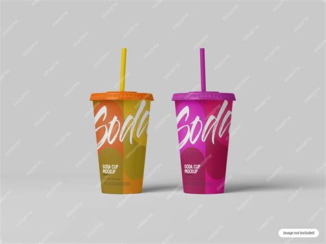 Premium Psd Soda Cup Mockup