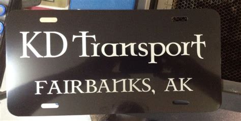 Laser Engraved Anodized Lisence Plate Laser Engraving Engraved Items