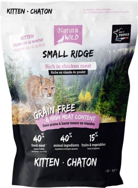 Natura Wild Small Ridge Graanvrij Kittenvoer 4kg Bol