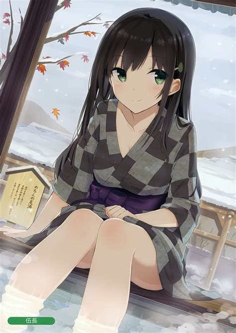 Gochou Comedia80 Cleavage Onsen Skirt Lift Wet Yukata 441262 Yande Re