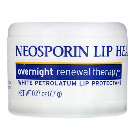 Neosporin Overnight Renewal Therapy White Petrolatum Lip Protectant